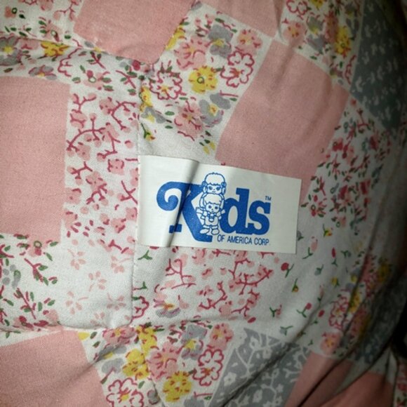 Plush Rabbit - Giant 24-inch White Fluffy Snuggly Pastel Country Patchwork VTG - Picture 6 of 6